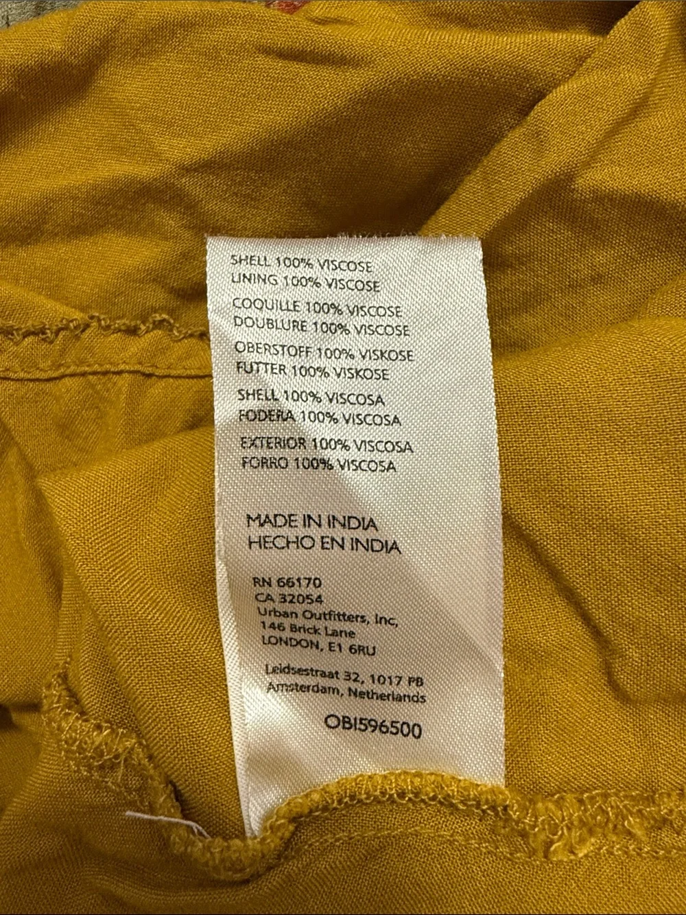 Anthropologie Floral Autumn Yellow Printed Tiered Maxi Dress Size XL - Picture 5 of 6